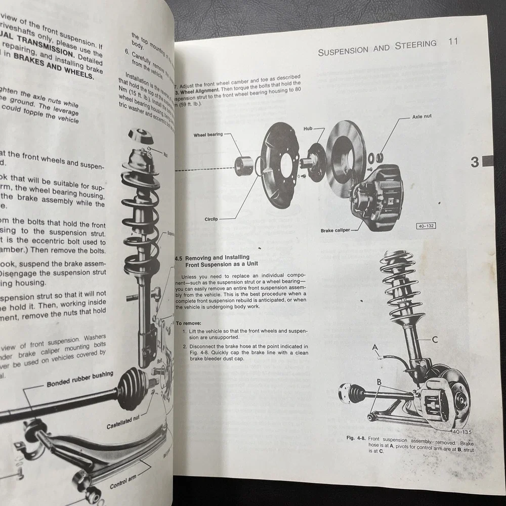 VW Rabbit Diesel Service Manual 1977 1978 1979 1980 (Pickup truck) Bentley